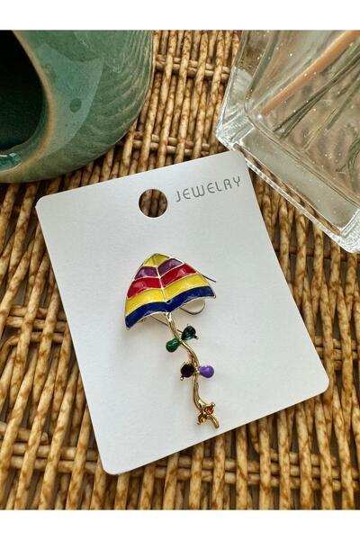 Pelin Aksesuar Gökkuşağı Uçurtma Broş