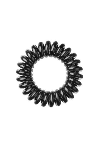 InvisiBooble مشبك شعر Invisibobble Power True Black Extra Strong مكون من 3 قطع