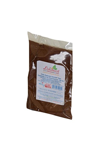 LokmanAVM Türk Kahvesi Günlük Taze Çekilmiş 3.75 Orta Kavrum 100gram Paket