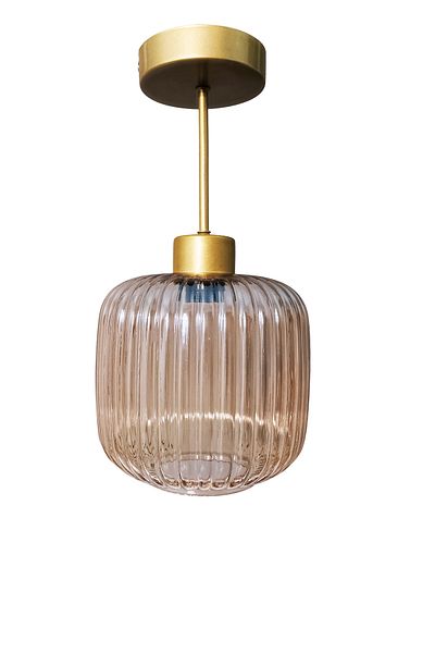 Fer Avize İrem Single Chandelier Decorative Glass Corridor Cafe Hall Entrance Living Room Dressing Room