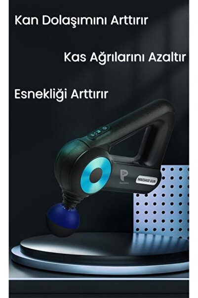 post alley 12 Başlıklı Vurmalı Masaj Tabancası Spor Sonrası Titreşimli Masaj Aleti