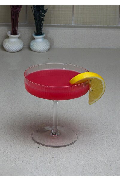 HomeTarz Cam Kadeh -  Çizgili Bardak - 150 ML