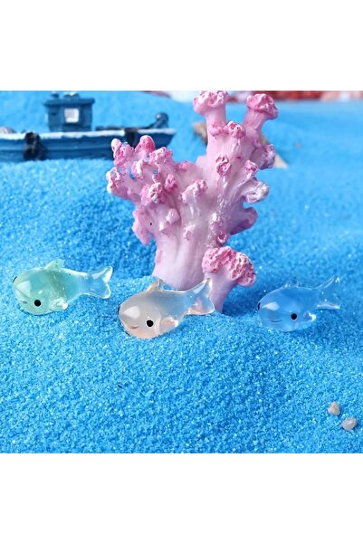 RENGARENK 5'li Karanlıkta Parlayan Mini Köpek Balığı Figürleri