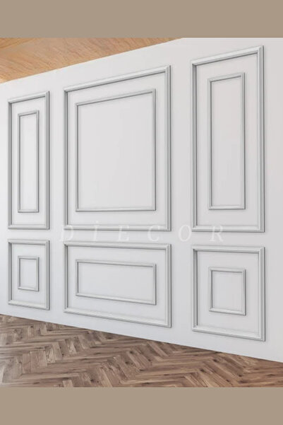 DİECOR Boyanabilir Dekoratif Özel Hazır Kesim 2.5 cm Duvar Çıtası
