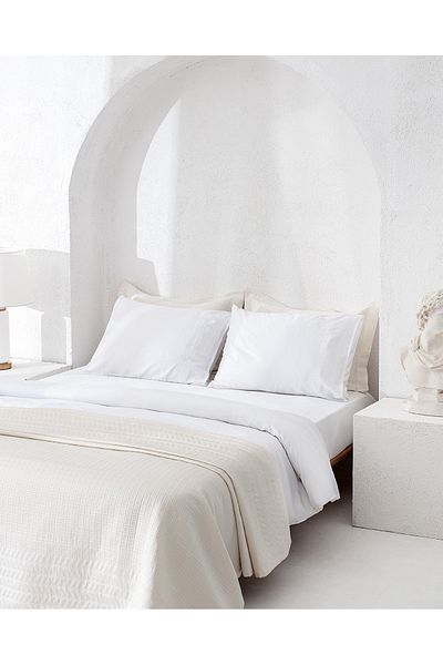 Madame Coco Rodez Double Bedspread Set - White - Yacht Collection