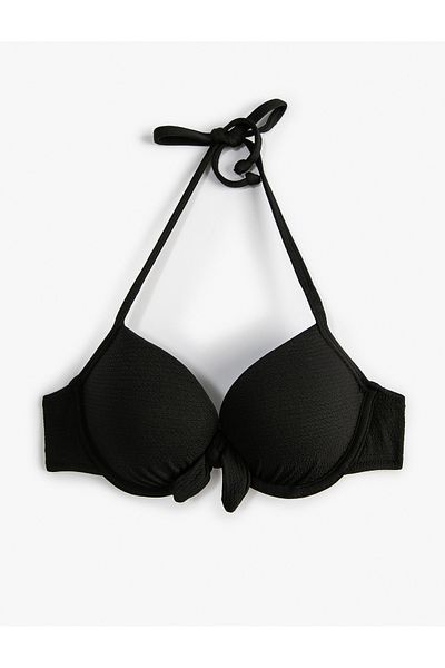 Koton Push Up Bikini Top Padded Underwire Textured