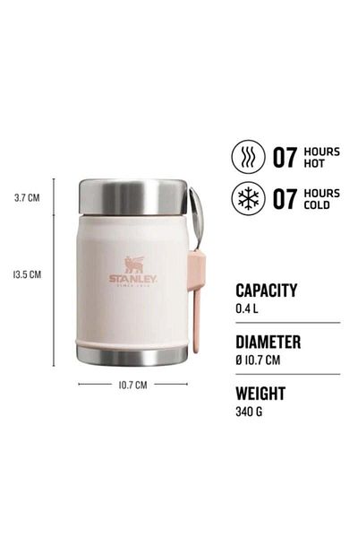 Stanley Rose Quartz Food Jar Spork - 4l / 14oz Legenda Food Thermoskanne