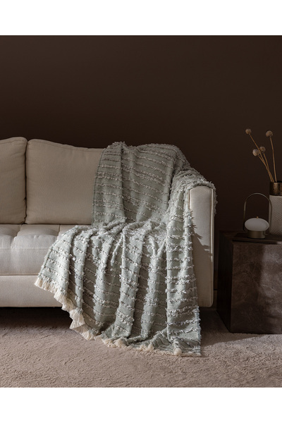 Madame Coco М'ятно-зелений Féerie плед для крісла