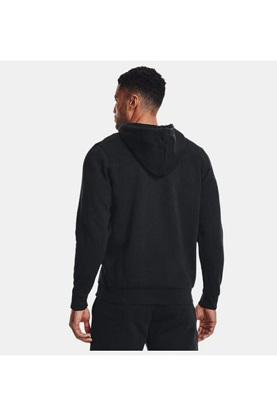 Under Armour سويت شيرت رجالي بغطاء رأس من Ua Essential Fleece Fz