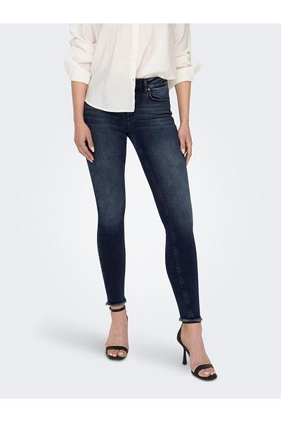 ONLY Onlblush Mid Sk Ank Rw Rea409 Noos Pantaloni de damă din blugi