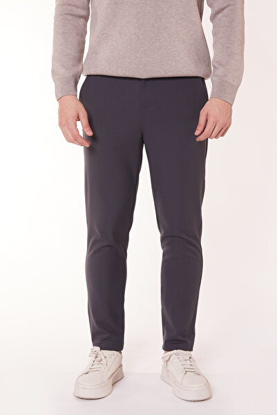 BRACCAS Антрацит Чоловічі штани Chino Fleto Klasik - Arka Cep