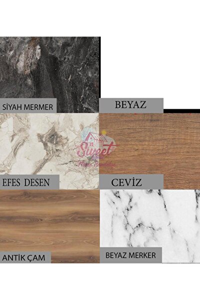 Sweet Home Masa Sandalye Yanlardan Açılır Katlanır Büyüyen Kare Masa 75x80 cm