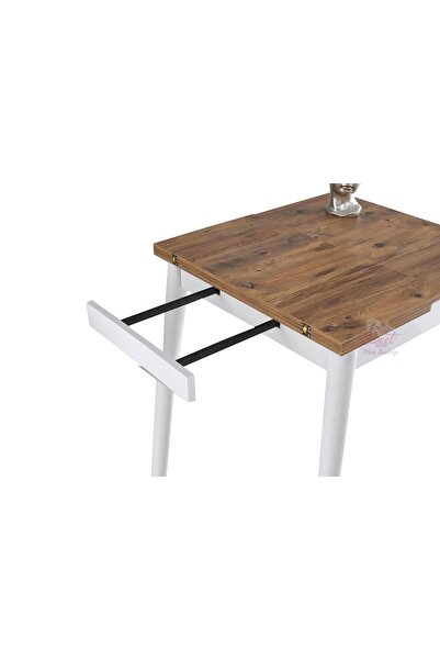 Sweet Home Masa Sandalye Yanlardan Açılır Katlanır Büyüyen Kare Masa 75x80 cm