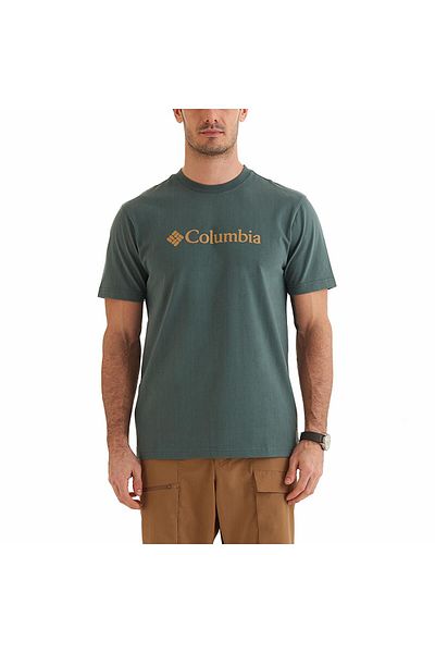 Columbia Ανδρικό μπλουζάκι - Cs0287 Csc M Basic, Big Logo Brushed Ss Tee