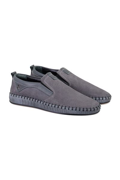 Desa Ανδρικά δερμάτινα παπούτσια Lowell Grey Daily Nubuck