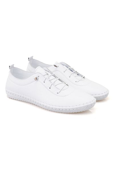 Desa Ανδρικά δερμάτινα casual παπούτσια Ariane White