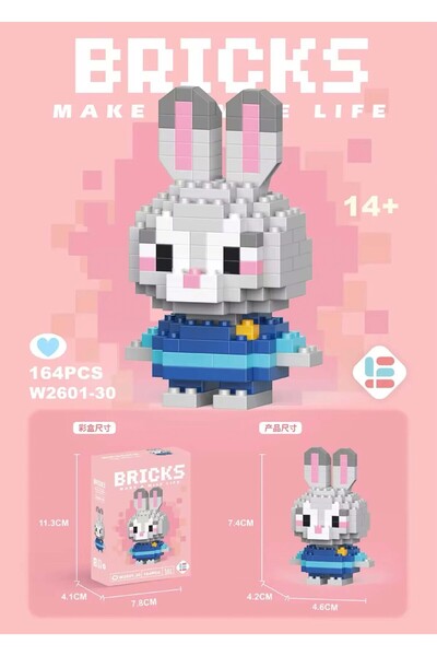 Bricks Nick Ve Judy 3d Yapboz Seti