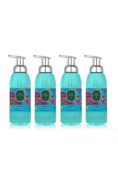 Eyüp Sabri Tuncer Natural Olive Oil Foam Soap 500ml X 4(Eyupe Sabri Tuncer Ocean)