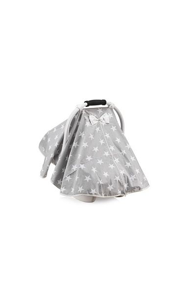 Moje Carriage Stroller Cover Mega Star Gray