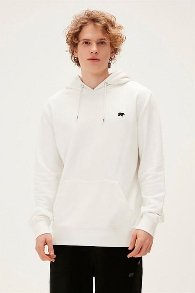 Bad Bear Long Story Hooded Men's Sweatshirt - White