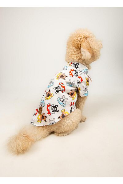 Buf & Buf Aqua Paws - Summer Cat Dog Shirt Small Medium Breed Custom Printed