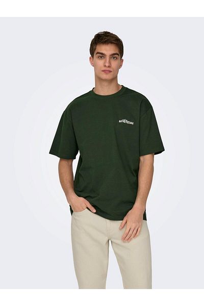 Only & Sons Ανδρικό μπλουζάκι Onshans Rlx Camo με στάμπα
