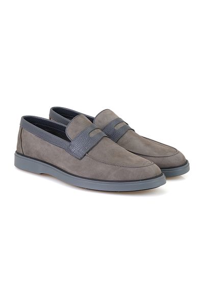 Desa Ανδρικά δερμάτινα casual παπούτσια Barnes Grey Nubuck