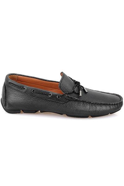 Desa Ανδρικό δερμάτινο loafer Adriana Black