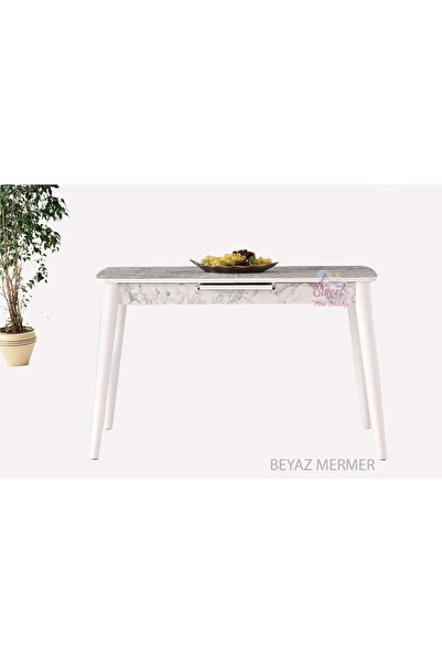 Sweet Home Masa Sandalye Ortadan Açılabilir Mdf  Yemek Masası, Mutfak Masası ( 70x120 CM )