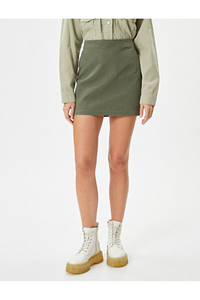 Koton Stoned miniszoknya - szabványos derék, szűk szabású A-vonal