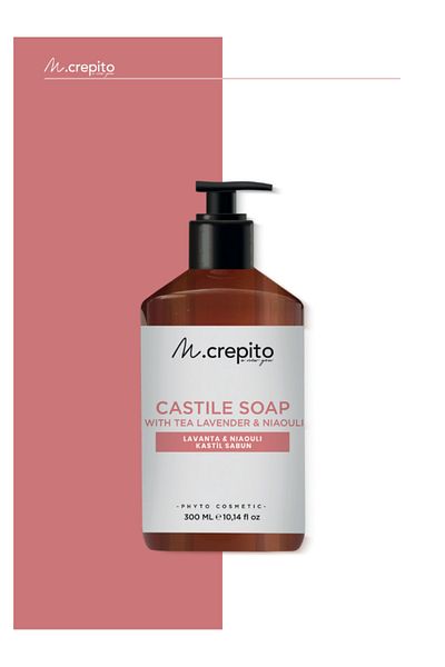 Mcrepito Lavender and Niaouli Natural Castile Soap - 100% 300 ml