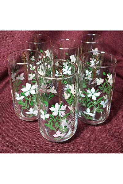 BY.RAYKA PORSELEN El Dekor Six Person Long Water Cup