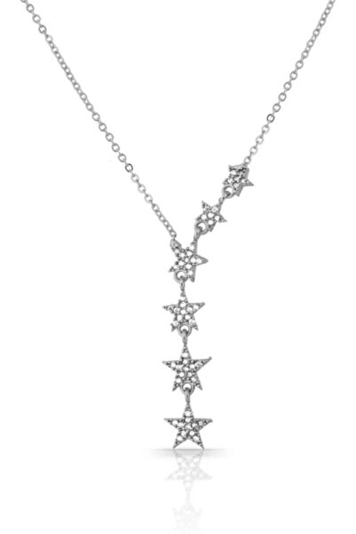 Forentina Gümüş Kaplama Sallatılı Yıldız Kolye Ps1474