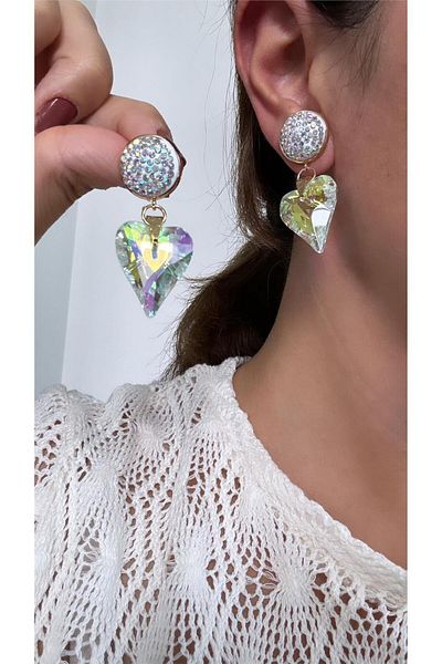 Pelin Aksesuar Heart Janjan Earrings