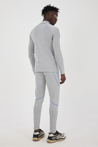 Scorp Ανδρικά θερμικά εσώρουχα Thermo-Fit Extreme με φερμουάρ, εσώρουχα για σκι, γκρι