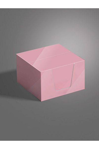 AYKUT OFSET 5Pcs,Pink Boxed,Cube Memo Pad,Boxed Block Note,Note Paper,Note Holder,Cube Note Paper 500Pcs, 8X8