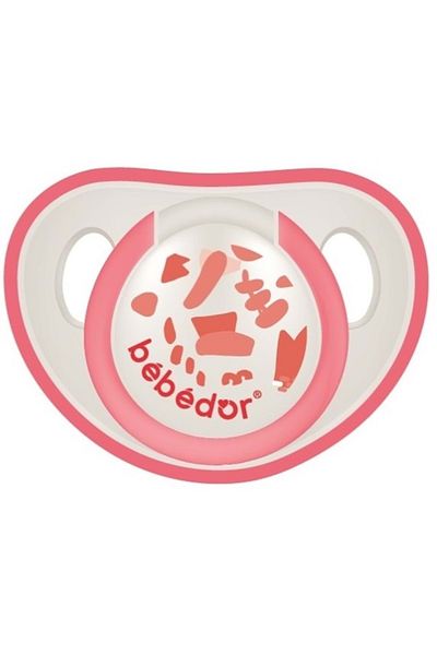Bebedor Silicone Pacifier - 18 Months Red with Cherry Tip (Code:103)