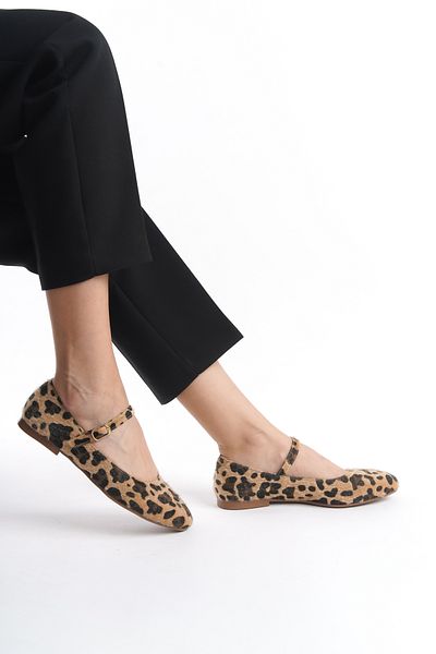İDOL SHOES BALERINI DE FEMEI CU MODEL DE LEOPARD