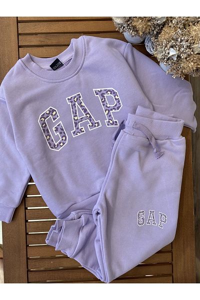 Baby BabyAden Lilac / pink / mint green no barrel 3 thread woven girl's tracksuit suit