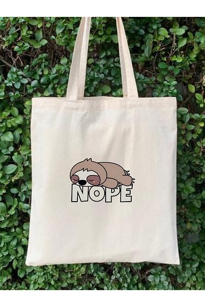 Cemira Unisex Y2 Pinterest ρετρό υφασμάτινη τσάντα - Nope Cute Animal Korean, Tote Shopper Bag