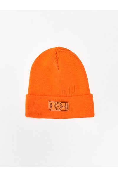 LC Waikiki Men's Beret with Label Detail