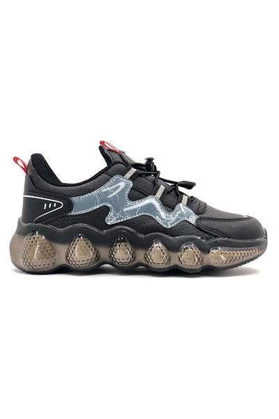 Kocamanlar Ayakkabı Cool Fred Air Bosst Orthopedic Sole Unisex Kids Sneakers BLACK
