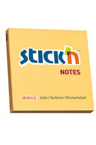 Gıpta Hopax Stickn Adhesive Note Paper 100 Yp 76x76 Pastel Orange
