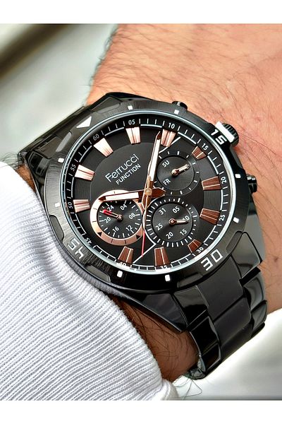 Ferrucci Function Steel Cord Function Men's Wristwatch 3 Atm Waterproof