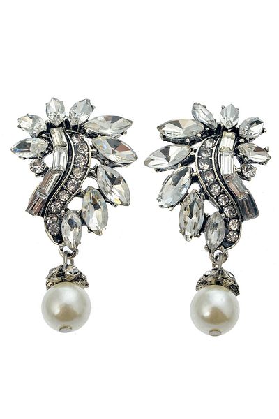 Pelin Aksesuar Pearl and Stone Earrings