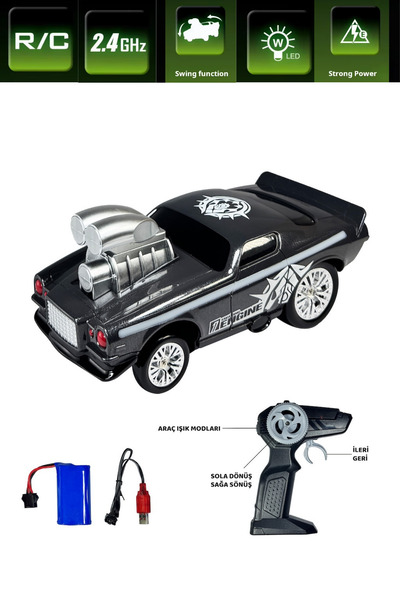 welcomein Uzaktan Kumandalı Full Fonksiyon Şarjlı Işıklı 2.4g Çılgın Crazon L...