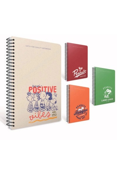 Gıpta GIPTA SNOOPY 17X24 SPİRALLİ SERT KAPAK 80YP. ÇİZGİLİ DEFTER
