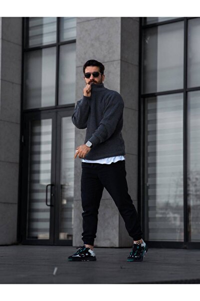 SR MEN'S TRIKO HALF ZIPPERED SWEATER