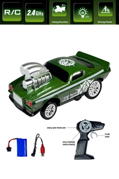 welcomein Uzaktan Kumandalı Full Fonksiyon Şarjlı Işıklı 2.4g Çılgın Süspansi...