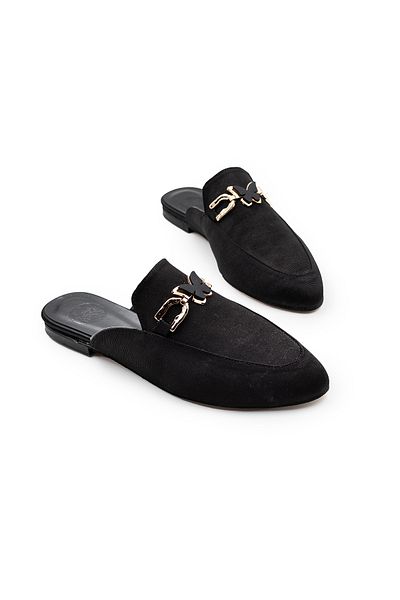 ANTEPSEPETİ BLACK COTTON SLIPPERS